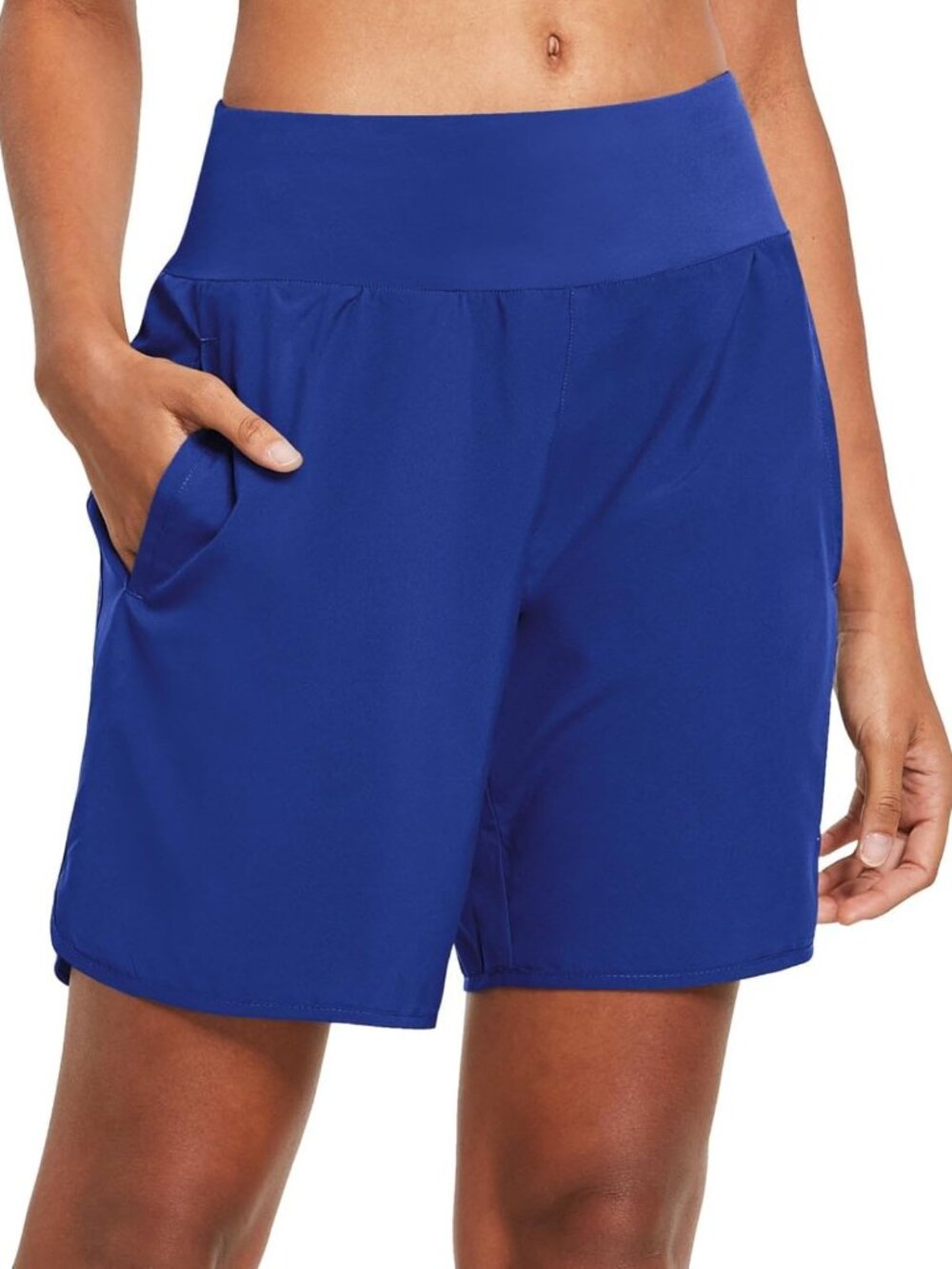7" Women's Running Athletic Shorts with Liner & Zipper Pocket for Workouts